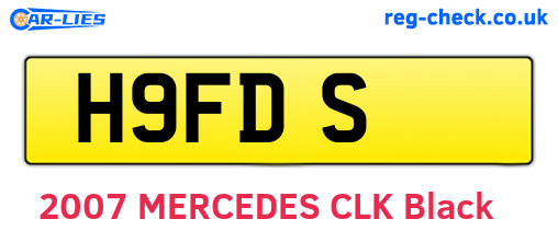 H9FDS are the vehicle registration plates.