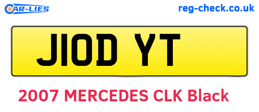 J10DYT are the vehicle registration plates.