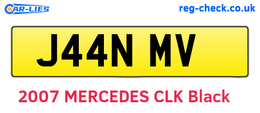 J44NMV are the vehicle registration plates.