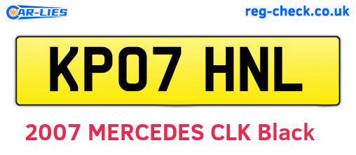 KP07HNL are the vehicle registration plates.