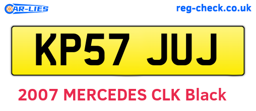 KP57JUJ are the vehicle registration plates.