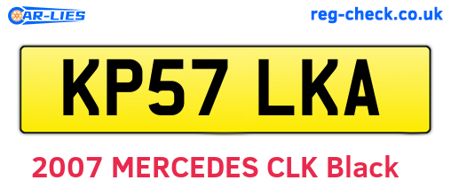 KP57LKA are the vehicle registration plates.