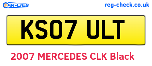 KS07ULT are the vehicle registration plates.