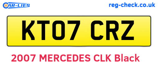 KT07CRZ are the vehicle registration plates.