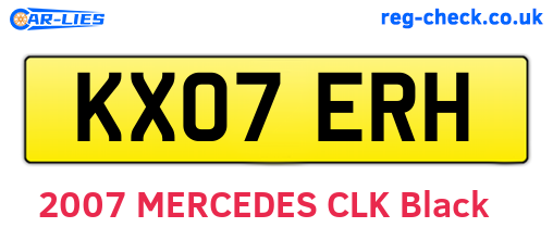 KX07ERH are the vehicle registration plates.