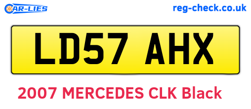 LD57AHX are the vehicle registration plates.