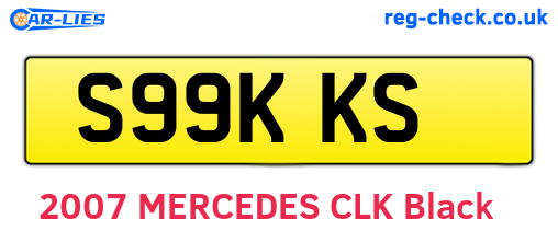 S99KKS are the vehicle registration plates.