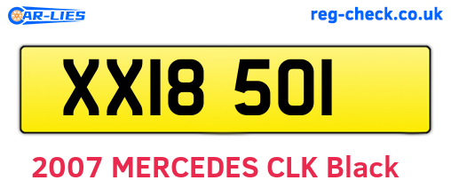 XXI8501 are the vehicle registration plates.