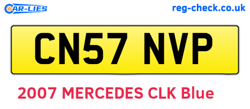 CN57NVP are the vehicle registration plates.