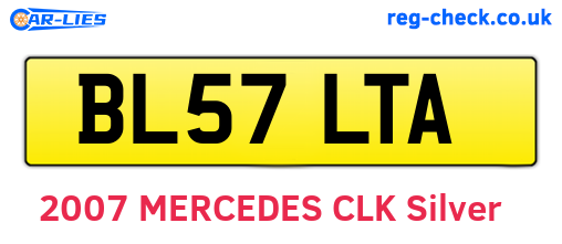 BL57LTA are the vehicle registration plates.