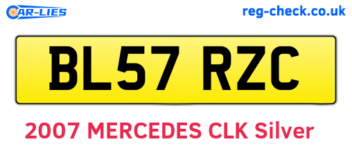 BL57RZC are the vehicle registration plates.