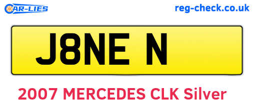 J8NEN are the vehicle registration plates.