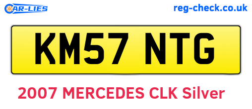 KM57NTG are the vehicle registration plates.