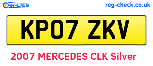 KP07ZKV are the vehicle registration plates.