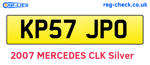 KP57JPO are the vehicle registration plates.
