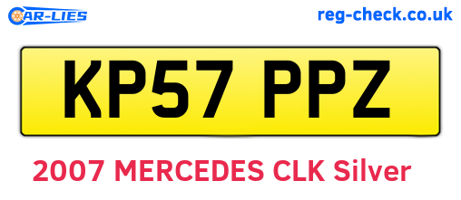 KP57PPZ are the vehicle registration plates.