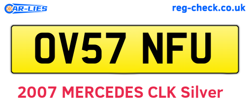 OV57NFU are the vehicle registration plates.