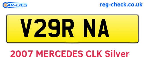 V29RNA are the vehicle registration plates.