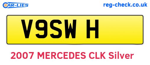 V9SWH are the vehicle registration plates.
