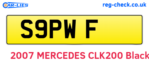 S9PWF are the vehicle registration plates.
