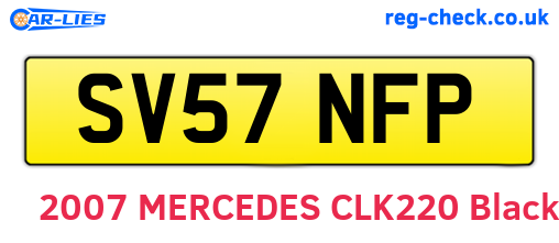 SV57NFP are the vehicle registration plates.