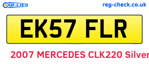 EK57FLR are the vehicle registration plates.