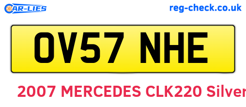 OV57NHE are the vehicle registration plates.