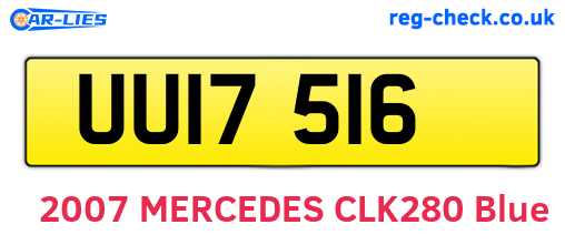 UUI7516 are the vehicle registration plates.