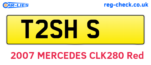 T2SHS are the vehicle registration plates.