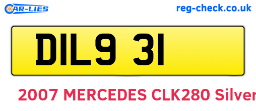 DIL931 are the vehicle registration plates.