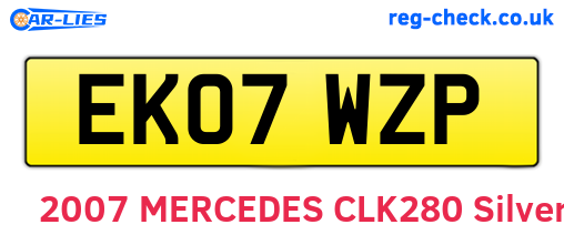 EK07WZP are the vehicle registration plates.