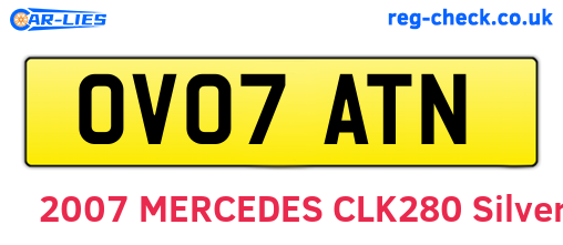 OV07ATN are the vehicle registration plates.