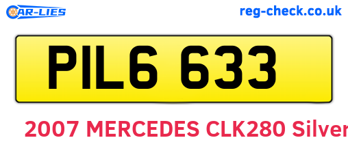 PIL6633 are the vehicle registration plates.
