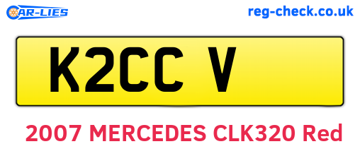 K2CCV are the vehicle registration plates.