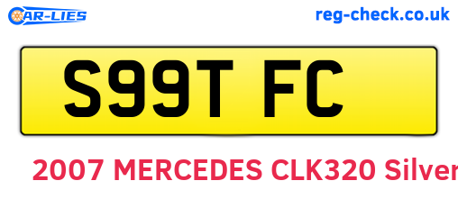 S99TFC are the vehicle registration plates.