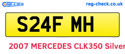S24FMH are the vehicle registration plates.