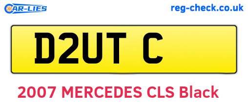 D2UTC are the vehicle registration plates.