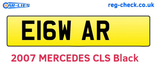 E16WAR are the vehicle registration plates.
