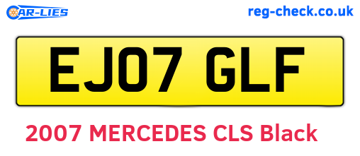 EJ07GLF are the vehicle registration plates.