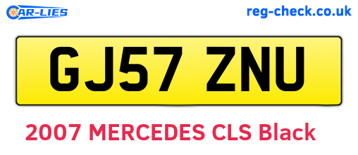 GJ57ZNU are the vehicle registration plates.