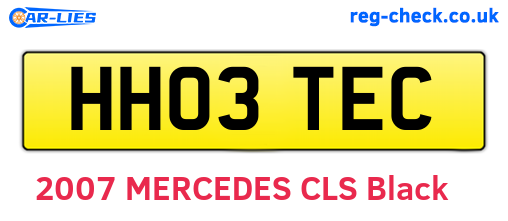 HH03TEC are the vehicle registration plates.