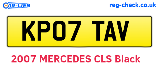 KP07TAV are the vehicle registration plates.