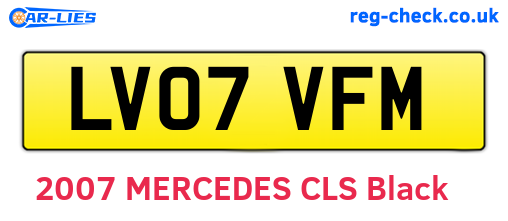LV07VFM are the vehicle registration plates.