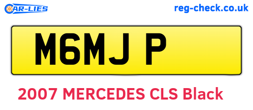 M6MJP are the vehicle registration plates.