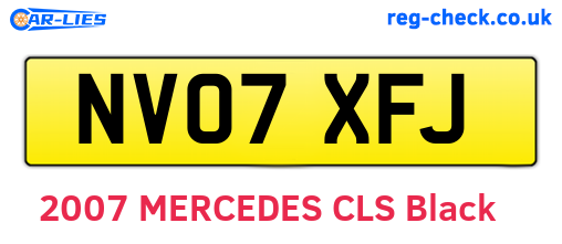 NV07XFJ are the vehicle registration plates.