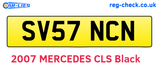 SV57NCN are the vehicle registration plates.