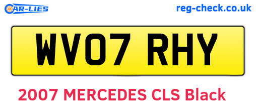 WV07RHY are the vehicle registration plates.