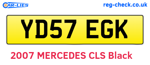 YD57EGK are the vehicle registration plates.