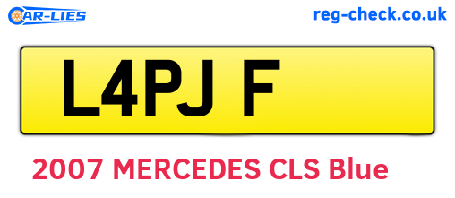 L4PJF are the vehicle registration plates.