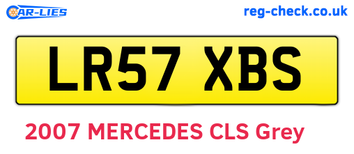 LR57XBS are the vehicle registration plates.
